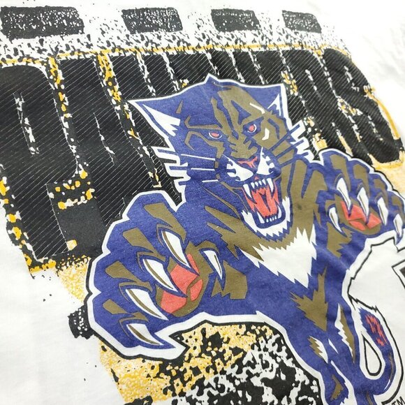 Magic Johnson T's Vintage T-Shirt Florida Panthers 1993 NHL Single Stitch XL - Picture 15 of 15